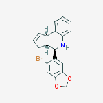 Structure of (3aS*,4R*,9bR*)-4-(6-Bromo-1,3-benzodioxol-5-yl)-3a,4,5,9b-3H-cyclopenta[c]quinoline