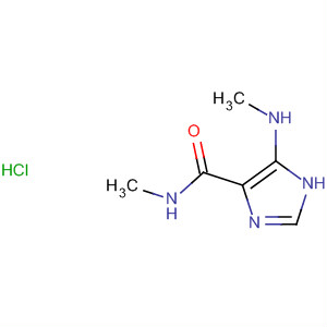 1H-Imidazole-4-carboxamide, N-methyl-5-(methylamino)-,monohydrochloride结构式