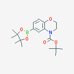 Structure of 4H-1,4-Benzoxazine-4-carboxylic acid, 2,3-dihydro-6-(4,4,5,5-tetraMethyl-1,3,2-dioxaborolan-2-yl)-, 1,1-diMethylethyl ester