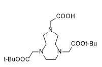 Structure of 1H-1,4,7-Triazonine-1,4,7-triacetic acid, hexahydro-, 1,4-bis(1,1-dimethylethyl) ester