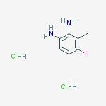 4-氟-3-甲基苯-1,2-二胺盐酸盐结构式