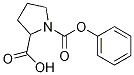 Structure of 1-(phenoxycarbonyl)pyrrolidine-2-carboxylic acid