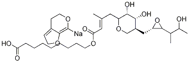 4H-Furo[2,3-c]pyranyl Mupirocin Sodium Impurity结构式