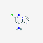 6-Chloro-imidazo[1,2-b]pyridazin-8-ylamine结构式