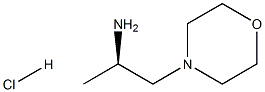 (R)-1-MORPHOLINOPROPAN-2-AMINE HYDROCHLORIDE结构式