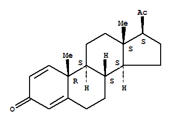 Structure of 1,4-PREGNADIEN-3,20-DIONE