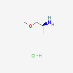 Structure of (2S)-1-Methoxy-2-propanamine, hydrochloride