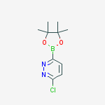 3-Chloro-6-(4,4,5,5-tetramethyl-1,3,2-dioxaborolan-2-yl)pyridazine结构式