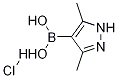 Structure of 3,5-DiMethyl-1H-pyrazole-4-boronic acid, hydrochloride