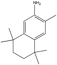 Structure of 5,6,7,8-tetrahydro-3,5,5,8,8-pentamethyl-2-naphthalenamine