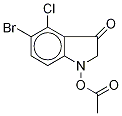 Structure of 1-Acetyl-5-broMo-4-chloro-pseudoindoxyl