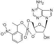 ADENOSINE 3,5-CYCLIC MONOPHOSPHATE, P1-(2-NITROPHENYL)ETHYL ESTER结构式