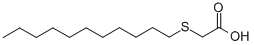 (UNDECYLTHIO)-ACETIC ACID结构式