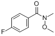 Structure of 4-FLUORO-N-METHOXY-N-METHYLBENZAMIDE