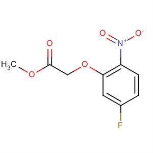 Structure of Acetic acid, (5-fluoro-2-nitrophenoxy)-, methyl ester