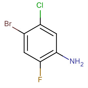 4-溴-5-氯-2-氟苯胺结构式