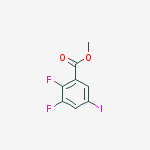 Methyl 2,3-difluoro-5-iodobenzoate结构式