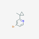 Structure of 4-Bromo-2-(1-methylcyclopropyl)pyridine