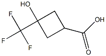 Structure of 3-hydroxy-3-(trifluoromethyl)cyclobutanecarboxylic acid