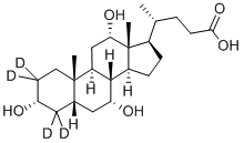 Cholic-d4 Acid结构式