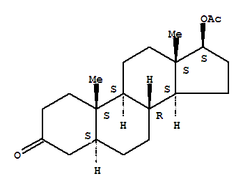 Structure of 17β-Acetoxy-5α-androstane-3-one