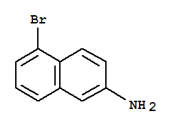 Structure of 2-Naphthalenamine,5-bromo-