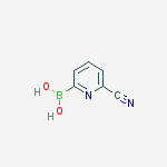 Structure of (6-Cyano-2-pyridinyl)boronic acid