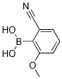 Chemical structure of Boronic acid, B-(2-cyano-6-Methoxyphenyl)-