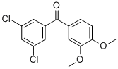 Structure of 3,5-DICHLORO-3,4-DIMETHOXYBENZOPHENONE