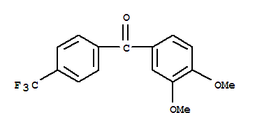 Structure of 4’-trifluoromethyl-3,4-dimethoxybenzophenone