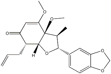 Chemical structure of fargesone A