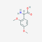 2-amino-2-(2,4-dimethoxyphenyl)acetic Acid结构式
