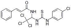 Structure of 3--Phenyl-N-(2,2,2-trichloro-1-((((4-chlorophenyl)amino)carbonothioyl)amino)ethyl)acrylamide