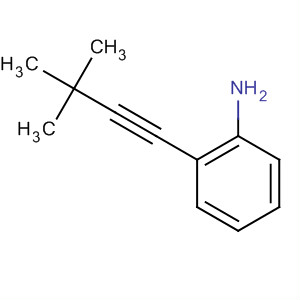 Structure of Benzenamine, 2-(3,3-dimethyl-1-butynyl)-