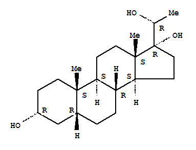 Structure of 5B-PREGNANE-3A-17A-20B-TRIOL*CRYSTALLINE