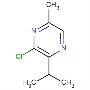 Structure of Pyrazine, 3-chloro-5-methyl-2-(1-methylethyl)-