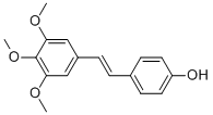 Structure of Phenol,4-[2-(3,4,5-trimethoxyphenyl)ethenyl]-, (E)-