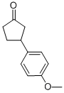 Structure of 3-(4-METHOXYPHENYL)CYCLOPENTANONE