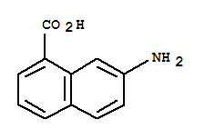1-NAPHTHALENECARBOXYLIC ACID 7-AMINO-结构式