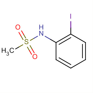 Structure of Methanesulfonamide, N-(2-iodophenyl)-