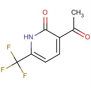 Structure of 2(1H)-Pyridinone, 3-acetyl-6-(trifluoromethyl)-