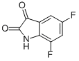 Structure of 5,7-DIFLUORO ISATIN