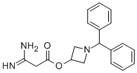 Structure of Propanoic acid,3-amino-3-imino-, 1-(diphenylmethyl)-3-azetidinyl ester