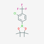Structure of 2-[3-chloro-4-(trifluoromethyl)phenyl]-4,4,5,5-tetramethyl-1,3,2-dioxaborolane