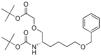(S)-tert-butyl 2-(6-(benzyloxy)-2-(tert-butoxycarbonylamino)hexyloxy)acetate结构式