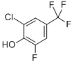 Structure of 2-CHLORO-6-FLUORO-4-(TRIFLUOROMETHYL)PHENOL 98
