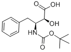 (2S,3S)-3-叔丁氧羰酰氨基-2-羟基-4-苯丁酸,结构式
