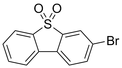 3-溴二苯并噻吩-5,5-二氧化物结构式