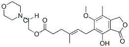 Structure of 2-morpholin-4-ylethyl (E)-6-(4-hydroxy-6-methoxy-7-methyl-3-oxo-1H-isobenzofuran-5-yl)-4-methyl-hex-4-enoate hydrochloride