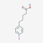 Structure of 4-iodoBenzenepentanoic acid